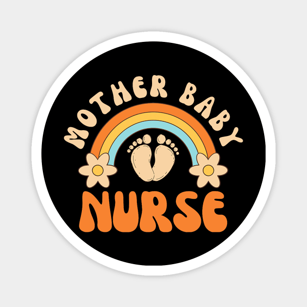 Postpartum Mother Baby Nurse Mom Baby Postpartum Nursing Magnet by Neldy